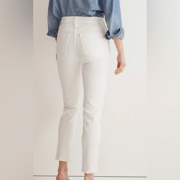 Madewell Stovepipe white Jeans  nwt size 33 - Picture 2 of 10